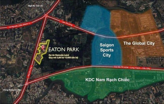 Đánh giá vị trí tiềm năng của dự án Eaton Park Mai Chí Thọ